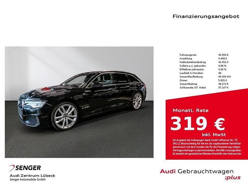 Mythosschwarz metallic Gebraucht 2023 Audi A6 Sport Kombi | 46.950 € (Teuer) - Bild 1/4
