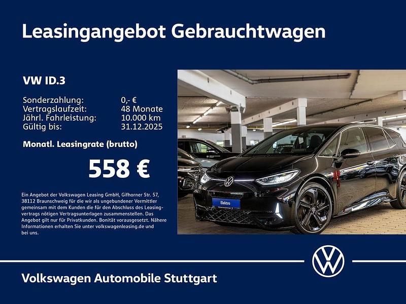 Grenadillschwarz metallic/schw Gebraucht 2025 VW ID.3 GTX Kleinwagen | 46.230 € - Bild 1/4