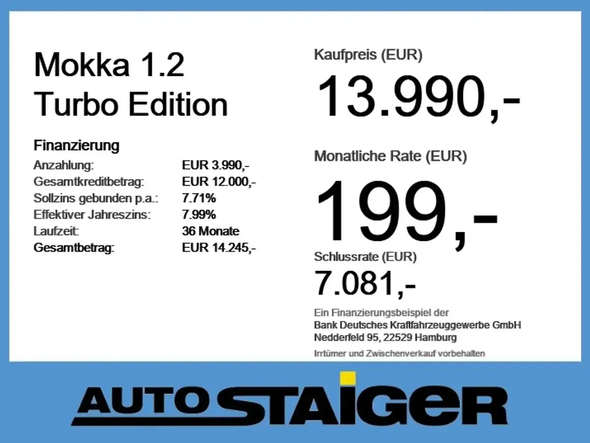 Gebraucht Opel Mokka Edition 101 PS (74 kW) 2023 Perl blau SUV
