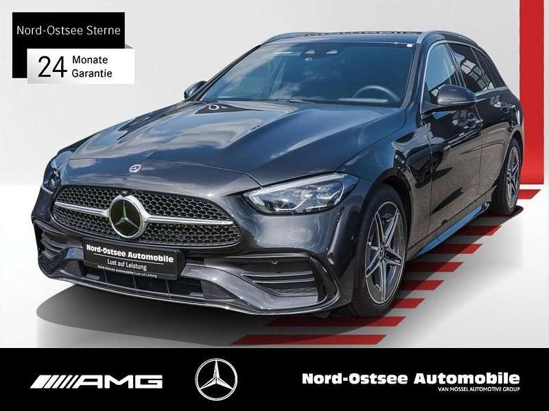 Metalliclack graphitgrau Gebraucht 2024 Mercedes C220 AMG Kombi | 40.990 € (Guter Preis) - Bild 1/4