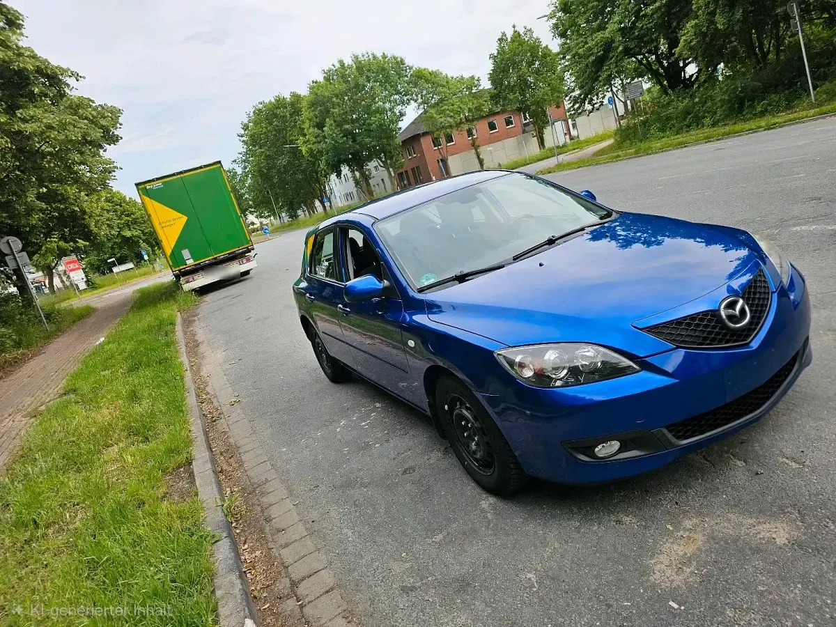 Gebraucht Mazda 3 Active 105 PS (77 kW) 2007 Blau Kleinwagen