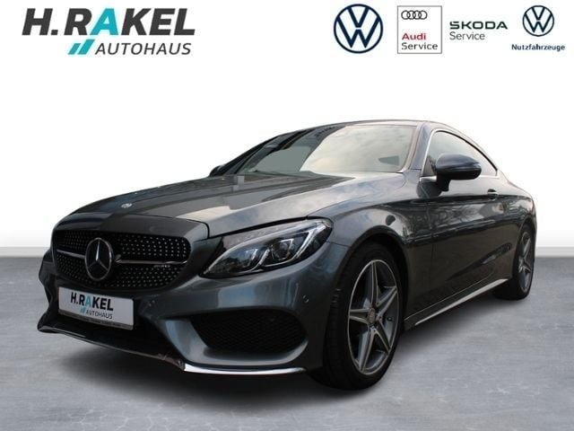 Grau Gebraucht 2016 Mercedes C200 AMG line Coupé | 22.950 € (Fairer Preis) - Bild 1/4