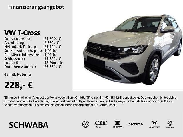 Grau Gebraucht 2024 VW T-Cross Life SUV | 25.690 € (Fairer Preis) - Bild 1/4
