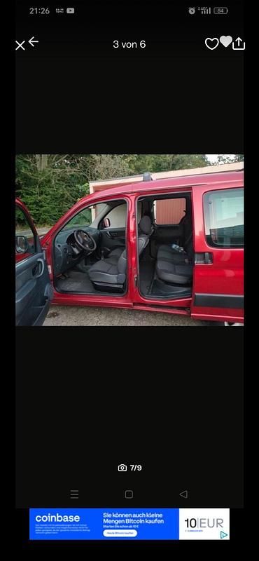 Gebraucht Citroën Berlingo 75 PS (55 kW) 2008 Rot Van / Kleinbus