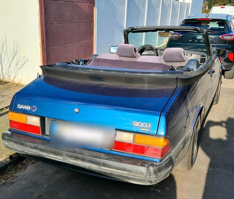 Gebraucht Saab 900 126 PS (92 kW) 1992 Blau Cabrio