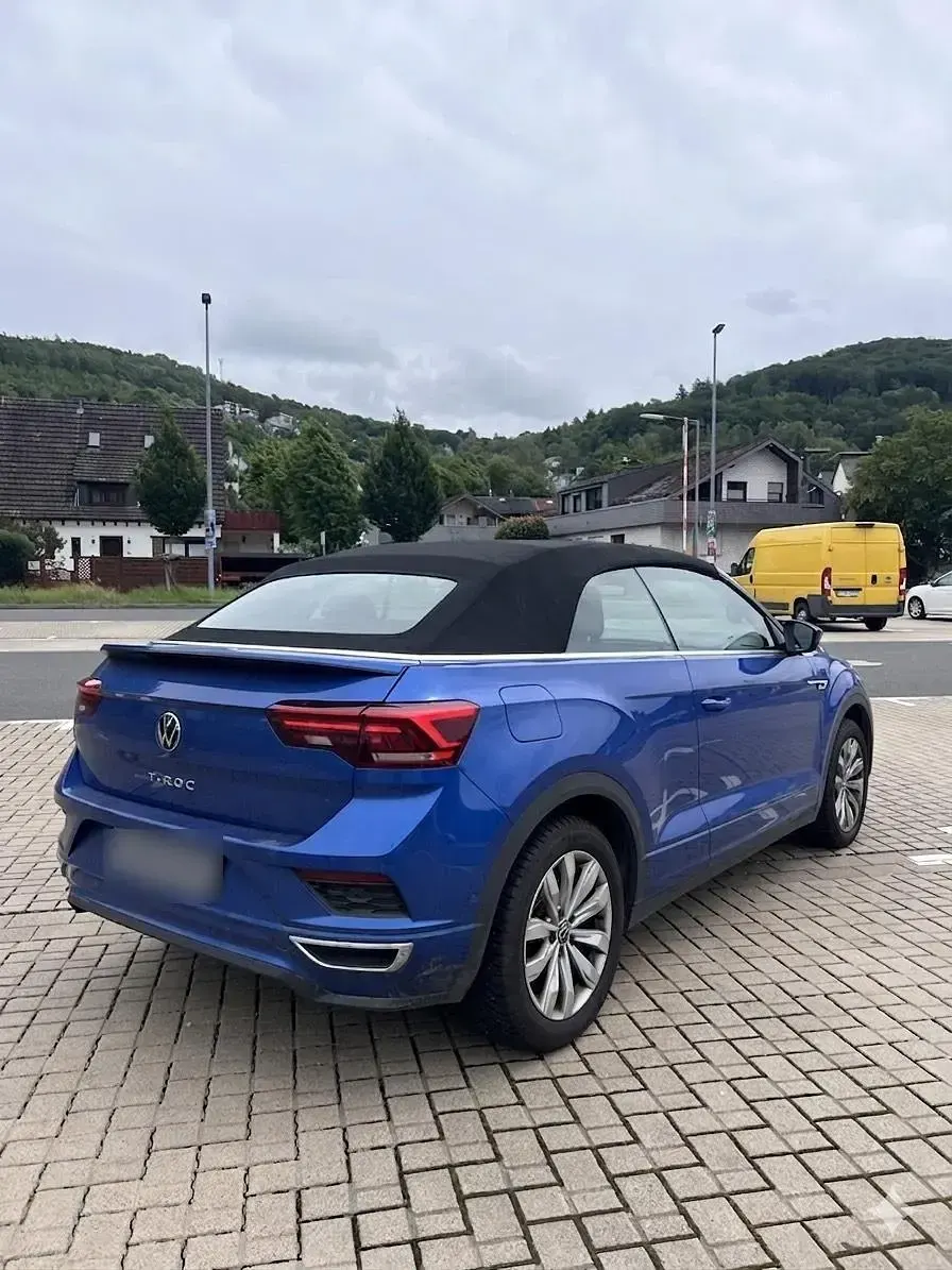 Gebraucht VW T-Roc Cabriolet R-line 150 PS (110 kW) 2020 Blau Cabrio