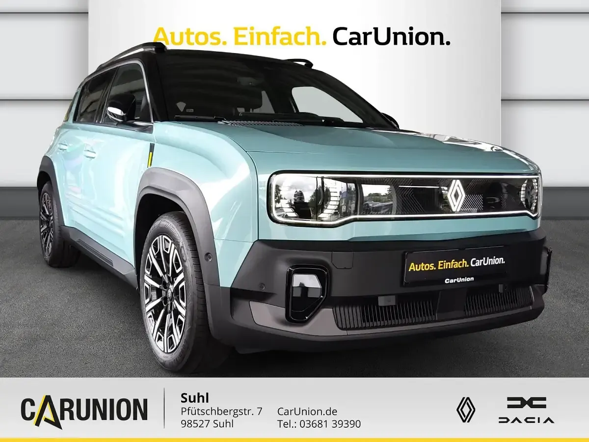 Gebraucht Renault 4 E-Tech Iconic 110 kW (150 PS) 2025 Hautsdefrancegrün, black pearlschwarz metallic SUV