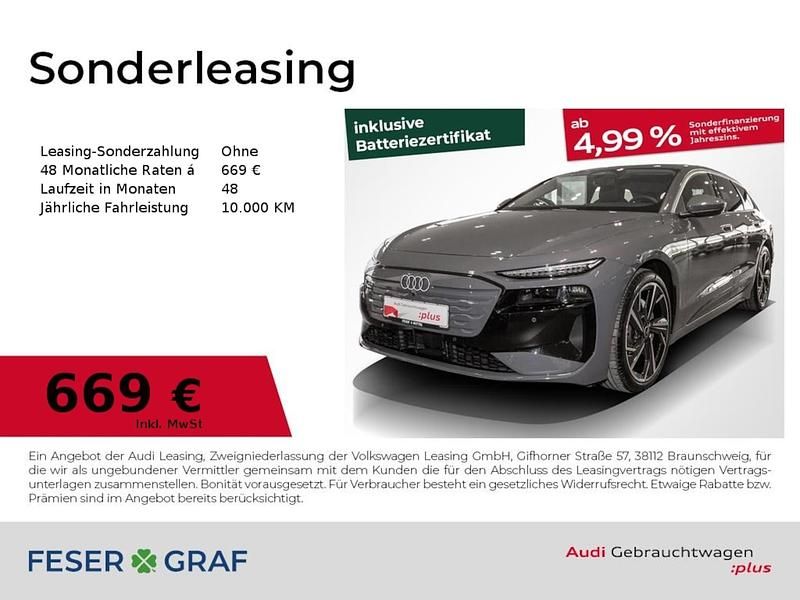 Gebraucht Audi A6 e-tron Performance 269 kW (367 PS) 2025 Magnetgrau Kombi