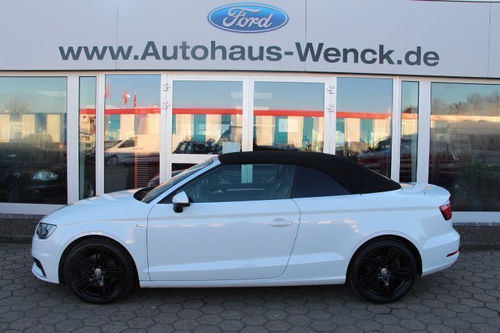 Weiß Gebraucht 2015 Audi A3 Cabriolet S-Line Cabrio | 16.970 € (Fairer Preis) - Bild 1/4