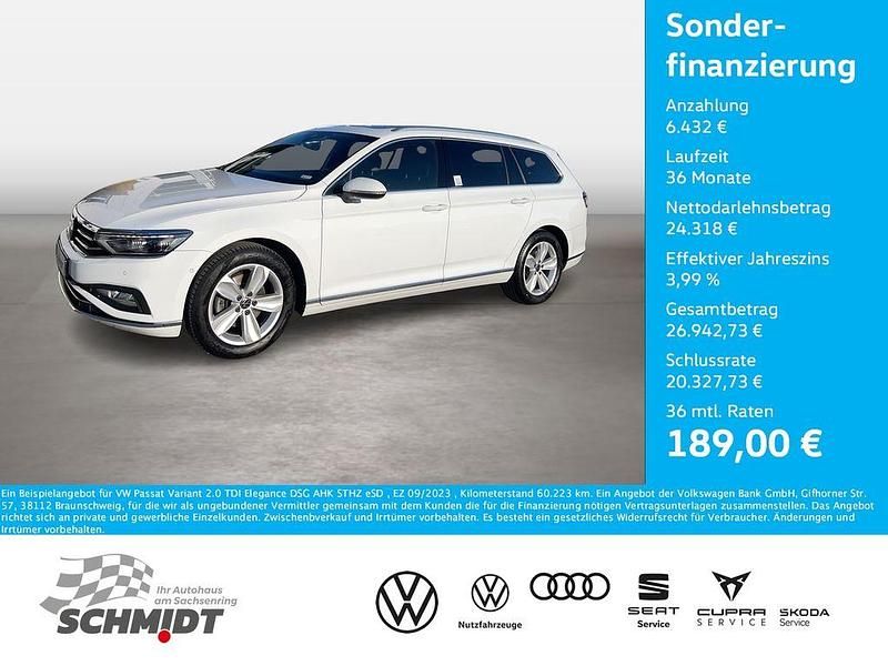 Weiß Gebraucht 2023 VW Passat Elegance Kombi | 30.750 € (Teuer) - Bild 1/4