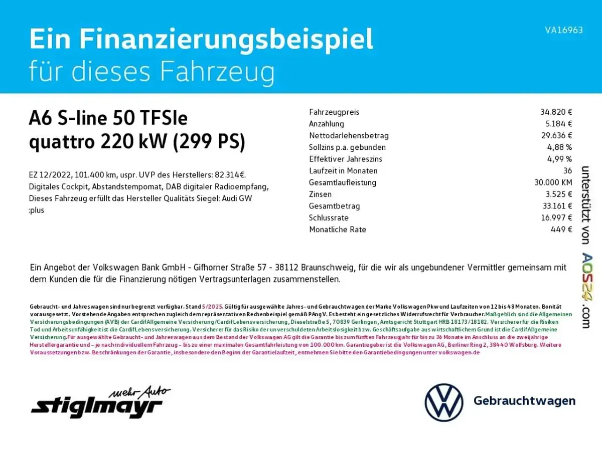 Gebraucht Audi A6 S-Line 299 PS (219 kW) 2022 Blau Kombi