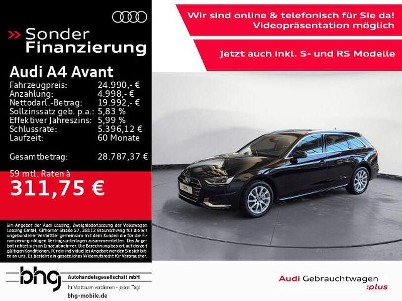 Schwarz Gebraucht 2021 Audi A4 Advanced Plus Kombi | 24.990 € (Guter Preis) - Bild 1/4