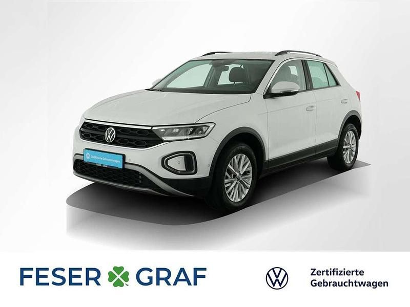 Pure white Gebraucht 2023 VW T-Roc Life SUV | 24.210 € (Guter Preis) - Bild 1/2