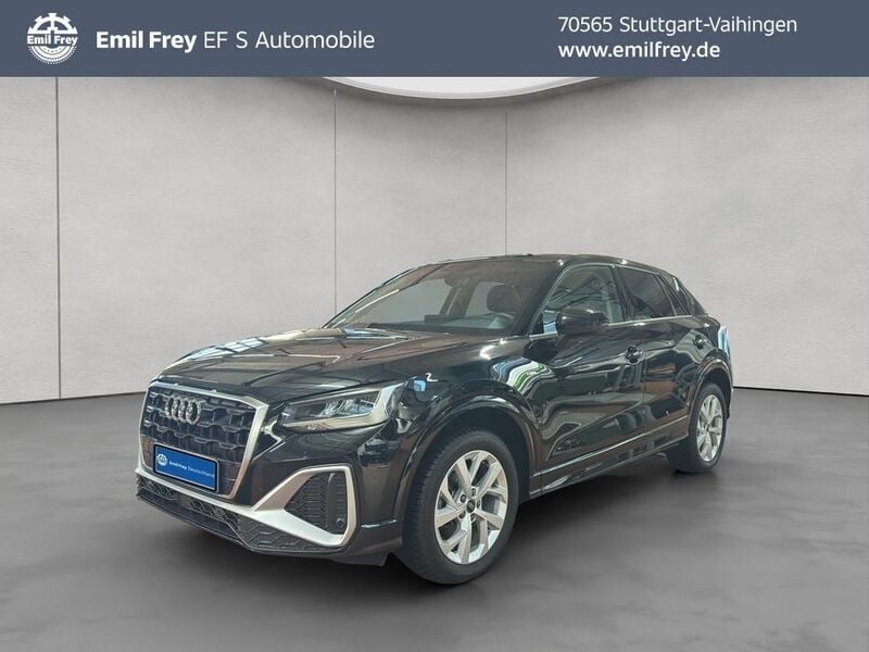 Mythosschwarz metallic Gebraucht 2023 Audi Q2 S-Line SUV | 25.490 € (Superpreis) - Bild 1/4