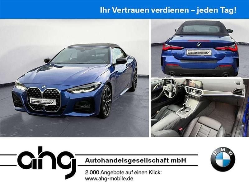 Blau Gebraucht 2022 BMW 430 Cabriolet M Sport Cabrio | 42.890 € (Superpreis) - Bild 1/4