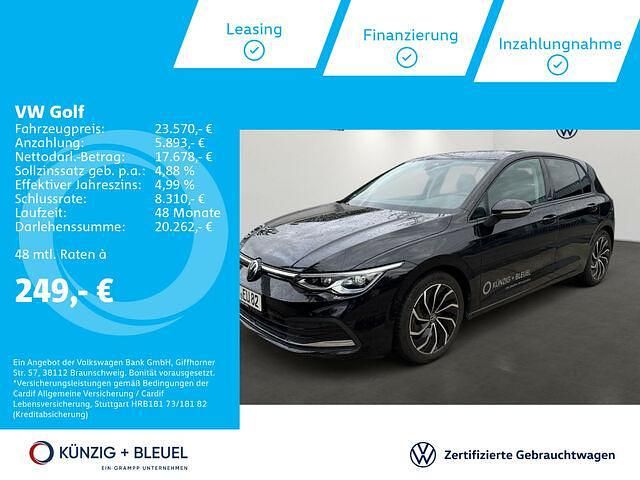 Schwarz Gebraucht 2022 VW Golf VIII | 23.570 € (Fairer Preis) - Bild 1/2