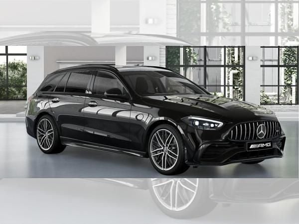 Schwarz (metalliclack obsidianschwarz) Neu 2025 Mercedes C43 AMG Premium Plus Kombi | 104.625 € - Bild 1/4