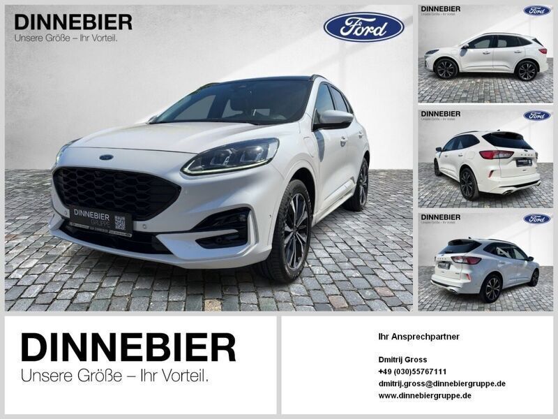 Weiß (metallic) Gebraucht 2021 Ford Kuga ST-Line X SUV | 27.889 € (Fairer Preis) - Bild 1/2