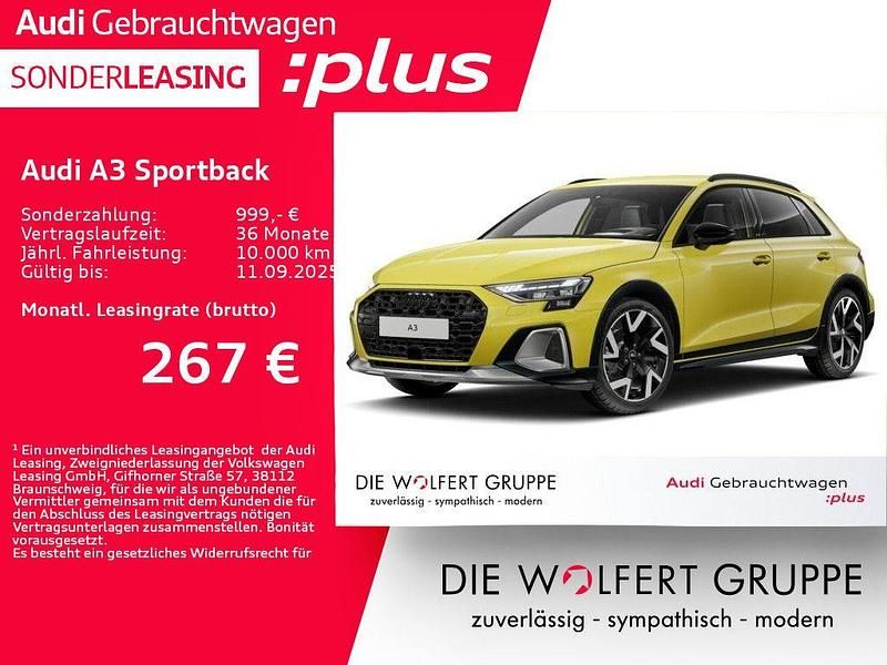 Gelb Gebraucht 2024 Audi A3 Sportback Sport Limousine | 37.290 € (Etwas zu teuer) - Bild 1/4