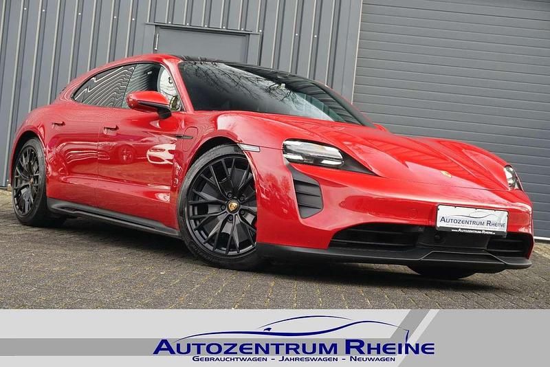 Karminrot Gebraucht 2022 Porsche Taycan Sport Limousine | 72.888 € (Superpreis) - Bild 1/4