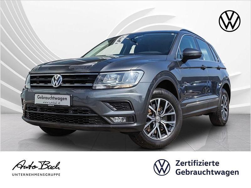 Grau (indiumgrau metallic) Gebraucht 2019 VW Tiguan Comfortline SUV | 23.480 € (Superpreis) - Bild 1/4