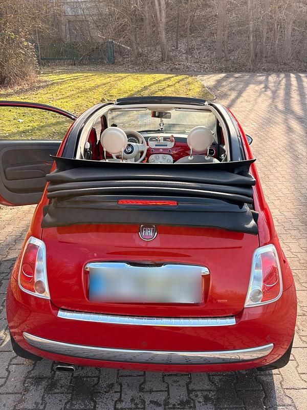 Second-hand Fiat 500C 69 CP (50 kW) 2013 Roșu Cabrio