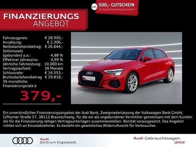 Tangorot metallic Gebraucht 2022 Audi A3 S-Line | 27.950 € (Fairer Preis) - Bild 1/1