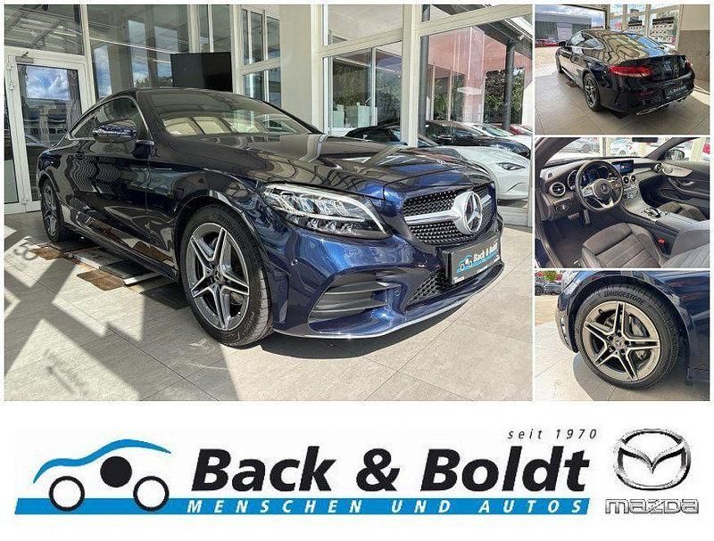 Cavansitblau metalliclack (metallic) Gebraucht 2018 Mercedes C200 AMG line Coupé | 27.450 € (Guter Preis) - Bild 1/4