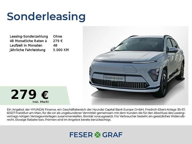 Weiß (atlas white) Neu 2025 Hyundai Kona Trend SUV | 32.990 € (Fairer Preis) - Bild 1/4