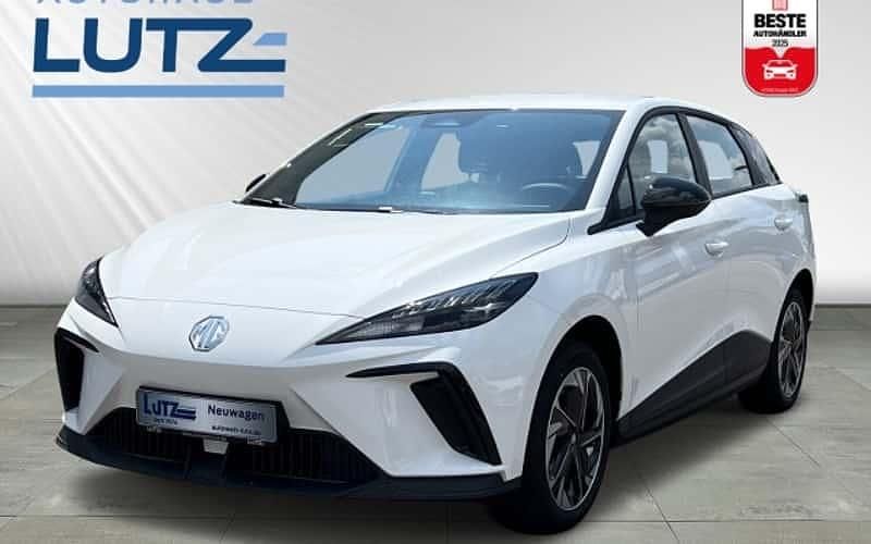 Weiß (dover white) Neu 2025 MG MG4 EV Kleinwagen | 36.639 € - Bild 1/4
