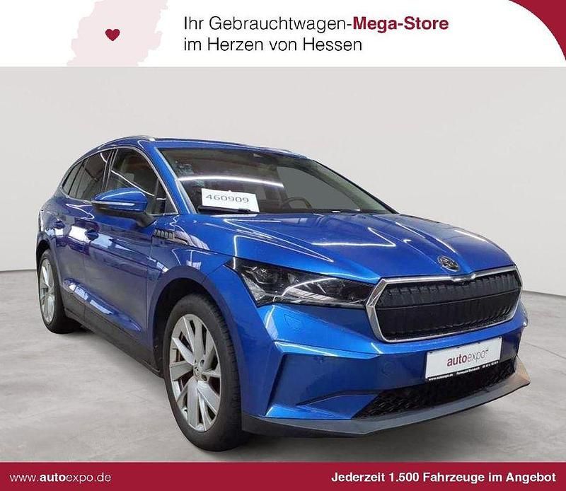 Blau Gebraucht 2021 Skoda Enyaq iV SUV | 27.589 € (Superpreis) - Bild 1/4