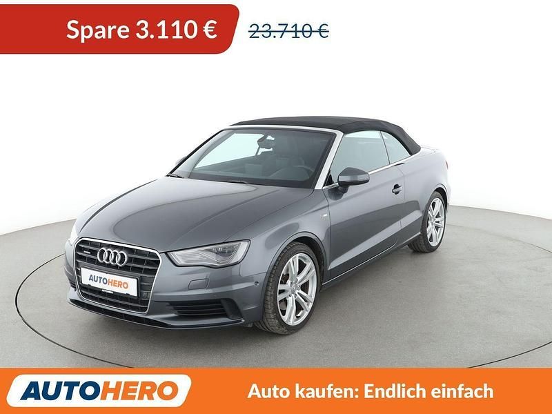 Grau Gebraucht 2015 Audi A3 Cabriolet S-Line Cabrio | 20.600 € (Fairer Preis) - Bild 1/3