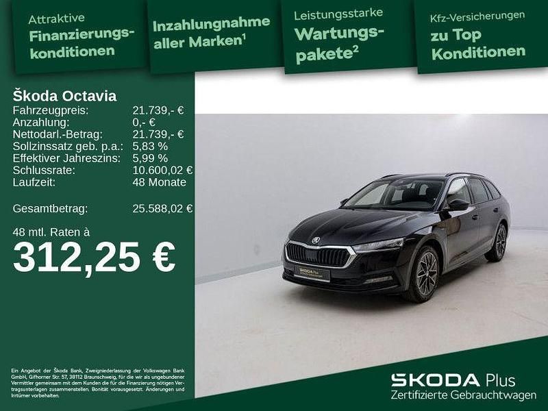 Schwarz Gebraucht 2022 Skoda Octavia Clever Kombi | 21.739 € (Guter Preis) - Bild 1/4