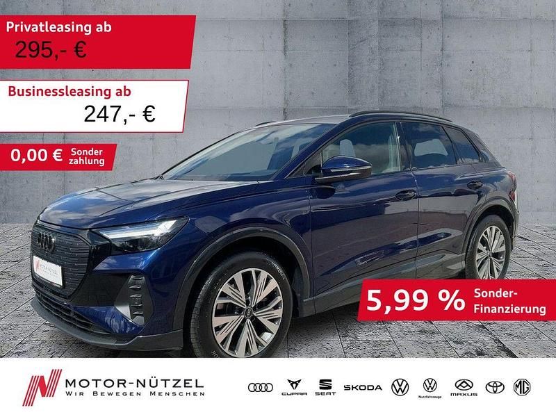 Navarrablau metallic Gebraucht 2023 Audi Q4 e-tron Advanced SUV | 26.860 € (Guter Preis) - Bild 1/4