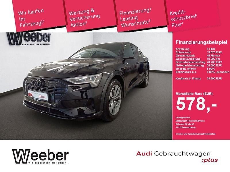 Gebraucht Audi e-tron Sportback Advanced 300 kW (408 PS) 2022 Mythosschwarz (metallic) SUV