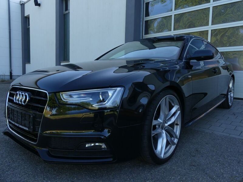 Schwarz Gebraucht 2014 Audi A5 Sportback S-Line Limousine | 19.900 € (Teuer) - Bild 1/4