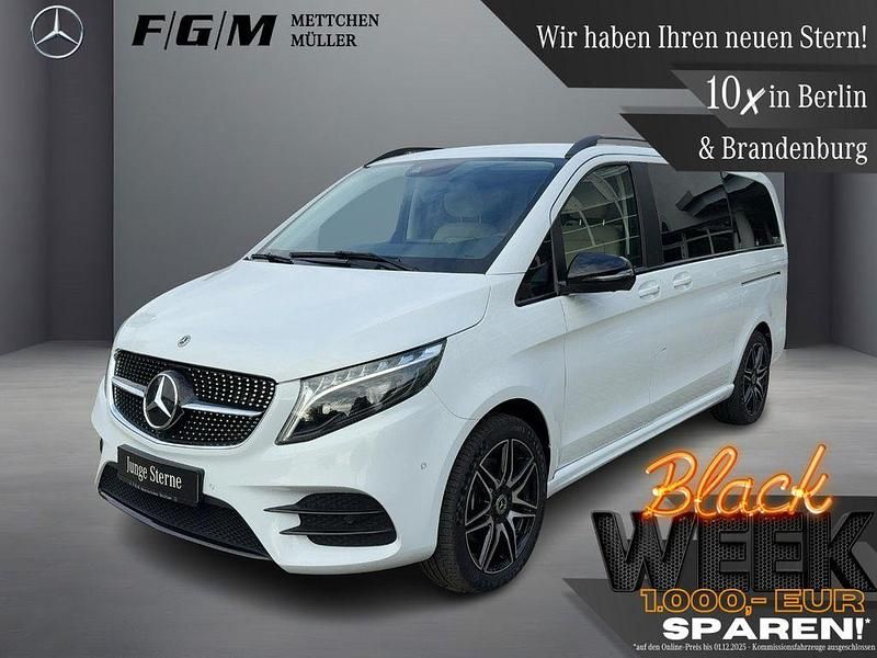Bergkristallweiß metallic Gebraucht 2023 Mercedes V300 Exclusive Van / Kleinbus | 71.890 € (Fairer Preis) - Bild 1/4