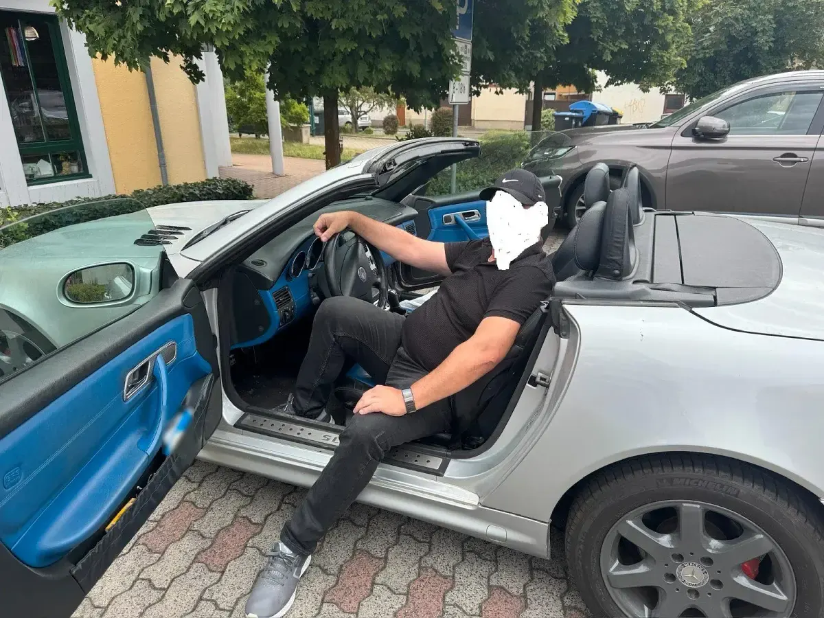 Gebraucht Mercedes SLK200 163 PS (119 kW) 2001 Silber Cabrio