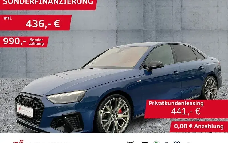 Gebraucht Audi A4 S-Line 204 PS (150 kW) 2023 Blau Limousine