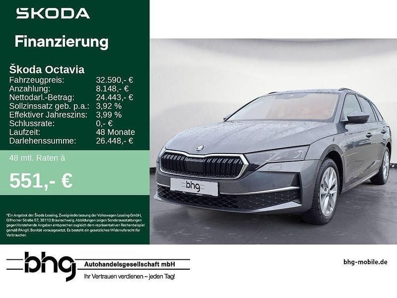 Graphitegrau metallic Gebraucht 2024 Skoda Octavia Selection Kombi | 32.590 € (Fairer Preis) - Bild 1/4