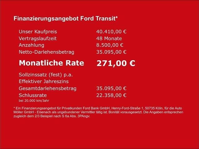 Neu Ford Transit Trend 165 PS (121 kW) 2025 Weiss Van