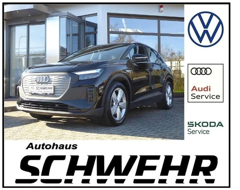 Mythosschwarz metallic Gebraucht 2023 Audi Q4 e-tron SUV | 27.290 € (Guter Preis) - Bild 1/4