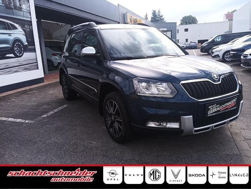 Lavablau metallic Gebraucht 2017 Skoda Yeti Outdoor Adventure SUV | 14.990 € - Bild 1/4