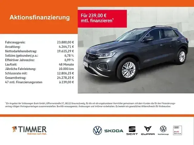 Gebraucht VW T-Roc Life 150 PS (110 kW) 2005 Grau SUV