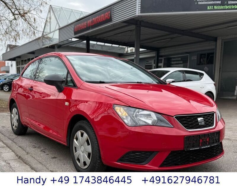"emocion" rot Gebraucht 2015 Seat Ibiza SC Reference Kleinwagen | 3.490 € (Guter Preis) - Bild 1/4