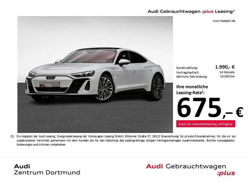 Arkonaweiß Gebraucht 2024 Audi e-tron GT quattro Ambiente Limousine | 92.988 € (Teuer) - Bild 1/4