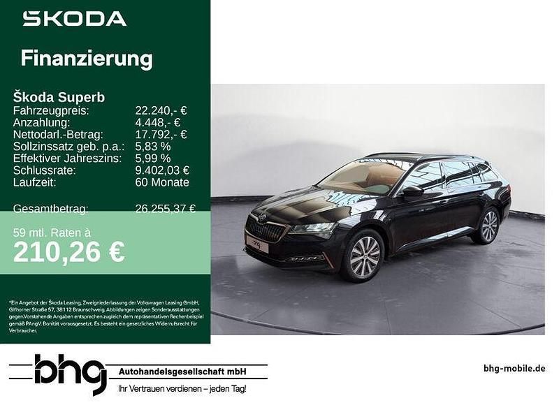 Schwarz Gebraucht 2022 Skoda Superb | 22.240 € (Superpreis) - Bild 1/4