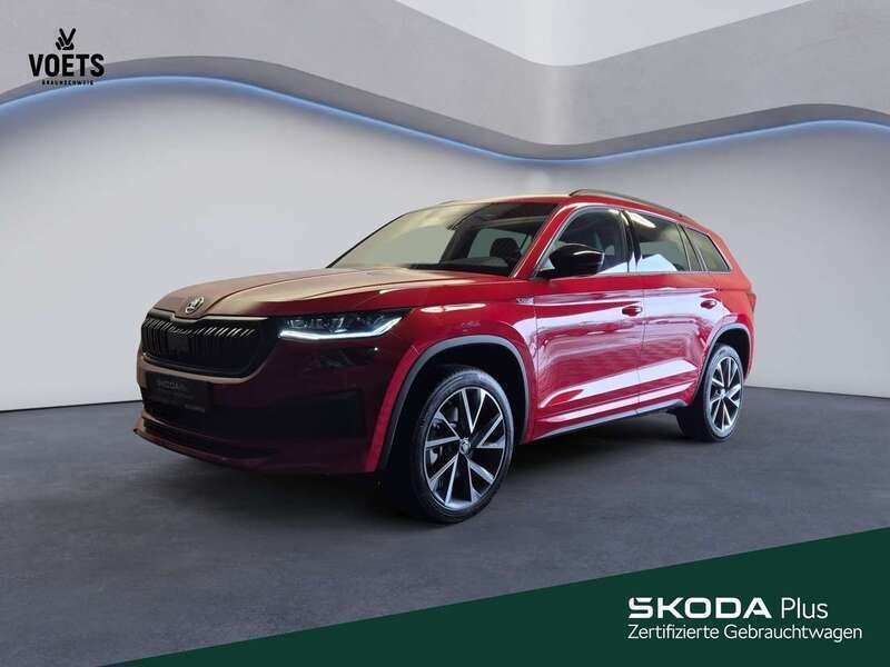 Velvetrot metallic Gebraucht 2023 Skoda Kodiaq SportLine SUV | 46.450 € (Etwas zu teuer) - Bild 1/4