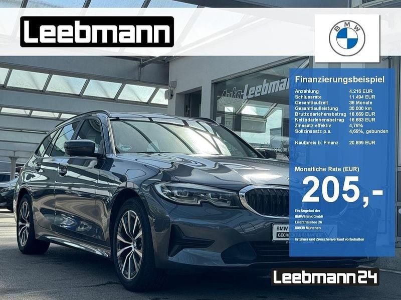 Mineralgrau (metallic) Gebraucht 2022 BMW 318 Sport Line Kombi | 20.899 € (Superpreis) - Bild 1/4