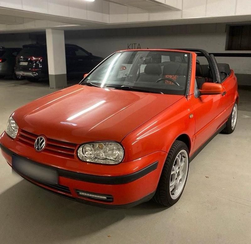 Rot Gebraucht 1999 VW Golf Cabriolet Cabrio | 2.300 € (Superpreis) - Bild 1/4